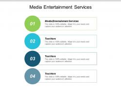Media entertainment services ppt powerpoint presentation portfolio example introduction cpb