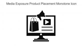Media Exposure Product Placement Monotone Icon In Powerpoint Pptx Png And Editable Eps Format