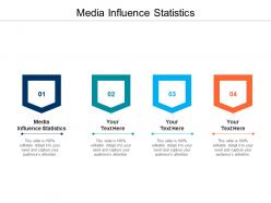 Media influence statistics ppt powerpoint presentation ideas deck cpb