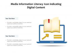 Media information literacy icon indicating digital content