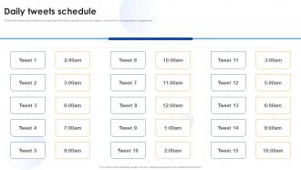 Media Marketing Daily Tweets Schedule Ppt Slides Layout Ideas