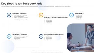 Media Marketing Key Steps To Run Facebook Ads Ppt Infographic Template Influencers