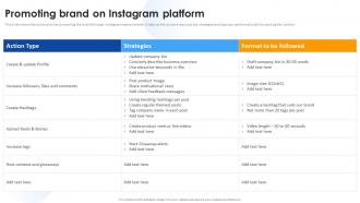 Media Marketing Promoting Brand On Instagram Platform Ppt Pictures Designs