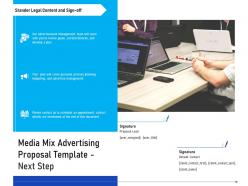 Media mix advertising proposal template next step ppt powerpoint presentation portfolio designs
