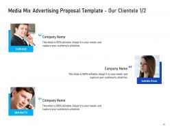 Media mix advertising proposal template powerpoint presentation slides