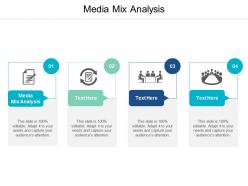 Media mix analysis ppt powerpoint presentation icon slides cpb
