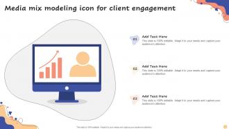 Media Mix Modeling Icon For Client Engagement