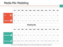 Media mix modeling ppt portfolio structure