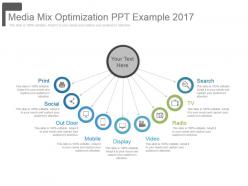 Media mix optimization ppt example 2017