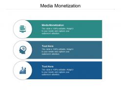 Media monetization ppt powerpoint presentation model themes cpb