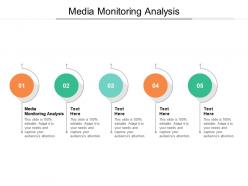 Media monitoring analysis ppt powerpoint presentation model slides cpb