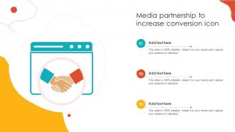 Media Partnership To Increase Conversion Icon