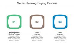 Media planning buying process ppt powerpoint presentation summary graphics pictures cpb