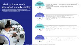 Media Planning Strategy Latest Business Trends Associated To Media Strategy SS V