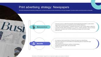 Media Planning Strategy Print Advertising Strategy Newspapers Strategy SS V