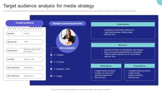 Media Planning Strategy Target Audience Analysis For Media Strategy Strategy SS V