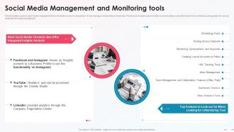 Media Platform Playbook Social Media Management And Monitoring Tools