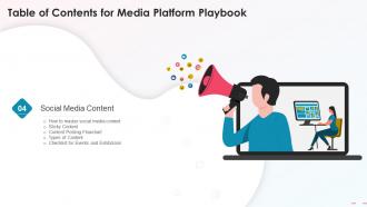 Media Platform Playbook Table Of Contents