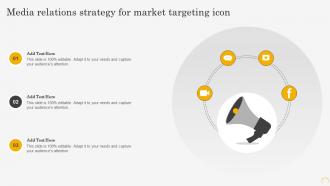 Media Relations Strategy For Market Targeting Icon