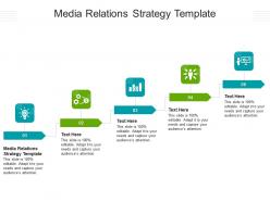 Media relations strategy template ppt powerpoint presentation model deck cpb