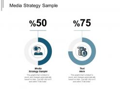 Media strategy sample ppt powerpoint presentation infographics tips cpb