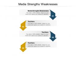 Media strengths weaknesses ppt powerpoint presentation summary inspiration cpb