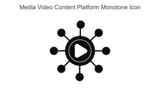Media Video Content Platform Monotone Icon In Powerpoint Pptx Png And Editable Eps Format