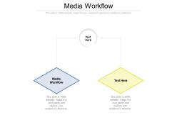 Media workflow ppt powerpoint presentation slides graphics design cpb
