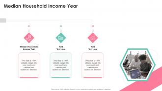 Median Household Income Year In Powerpoint And Google Slides Cpb