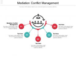 Mediation conflict management ppt powerpoint presentation file design templates cpb