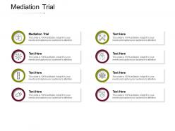 Mediation trial ppt powerpoint presentation styles background designs cpb