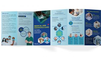 Medical And Diagnostics Clinic Brochure Trifold