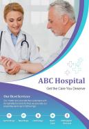 Medical and health services two page brochure template