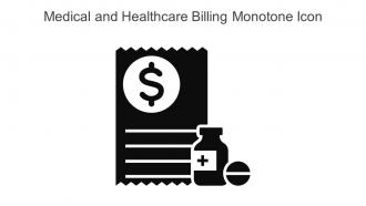 Medical And Healthcare Billing Monotone Icon In Powerpoint Pptx Png And Editable Eps Format