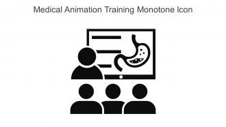 Medical Animation Training Monotone Icon In Powerpoint Pptx Png And Editable Eps Format