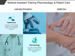 Medical assistant training pharmacology and patient care
