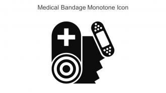 Medical Bandage Monotone Icon In Powerpoint Pptx Png And Editable Eps Format