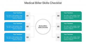 Medical biller skills checklist ppt powerpoint presentation slides clipart cpb
