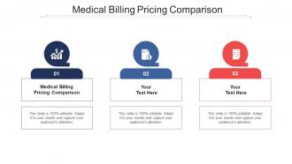 Medical billing pricing comparison ppt powerpoint presentation model format cpb