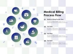 Medical Billing Process Flow Ppt Powerpoint Presentation Professional Smartart