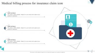 Medical Billing Process For Insurance Claim Icon
