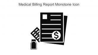 Medical Billing Report Monotone Icon In Powerpoint Pptx Png And Editable Eps Format