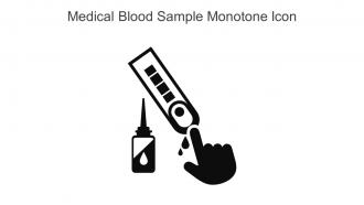 Medical Blood Sample Monotone Icon In Powerpoint Pptx Png And Editable Eps Format
