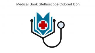 Medical Book Stethoscope Colored Icon In Powerpoint Pptx Png And Editable Eps Format