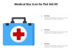 Medical box icon for first aid kit