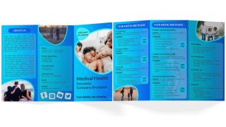 Medical Brochure Health Insurance Company Trifold