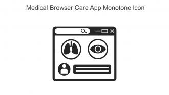 Medical Browser Care App Monotone Icon In Powerpoint Pptx Png And Editable Eps Format
