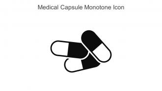 Medical Capsule Monotone Icon In Powerpoint Pptx Png And Editable Eps Format