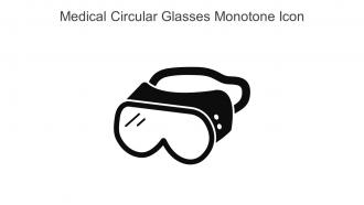 Medical Circular Glasses Monotone Icon In Powerpoint Pptx Png And Editable Eps Format