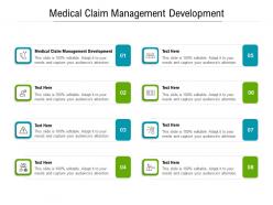 Medical claim management development ppt powerpoint presentation guide cpb